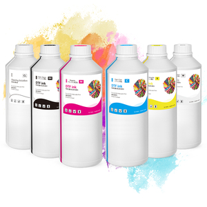 Winnerjet fabrika fiyat Premium DTF mürekkep 1000ml Epson 1390 L1800 XP600 I3200 yazıcı DTF beyaz mürekkep için tekstil Pigment mürekkebi - Product Image 1