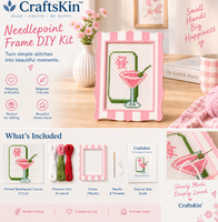 Kit de broderie au point de croix 13/18 Mahjong Lucky Bird Frame, cadre auto-finissant, fil à broder DIY, ornement de bureau pour la décoration intérieure