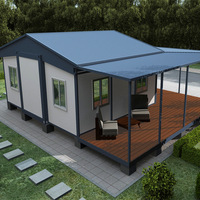 Casa Contenedor Expandible de Acero de Primera Calidad, 20 pies/40 pies, 3 Dormitorios, Casa Contenedor Plegable de Lujo