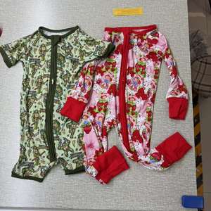 Детский трикотажный комбинезон Yy RTS с принтом, осенний, экологичный, с двусторонней молнией, с длинным рукавом, из бамбука, ODM - Product Image 6