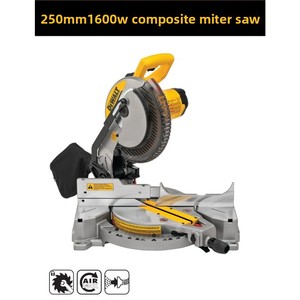   Scie à <span class=keywords><strong>onglet</strong></span> composée DWS713 1600W 10 pouces 5000 tr/min à simple biseau pour coupes d'angle - Product Image 2