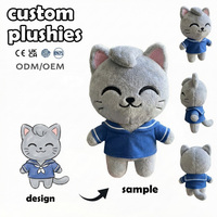 Fabricant de jouets en peluche personnalisés : Lapin clignotant à rayures, thème marine, pour événements, ours en peluche personnalisé