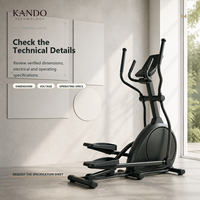 Bicicleta Elíptica Magnética Comercial para Gimnasios, Hoteles, Zonas de Cardio en Apartamentos y Proyectos de Gimnasios Comerciales