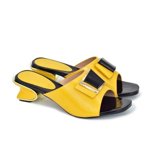 Eleganti <span class=keywords><strong>sandali</strong></span> con <span class=keywords><strong>tacco</strong></span> alto in pietra a punta aperta arancione per donna taglie forti traspiranti per uso quotidiano o matrimoni estivi stile Sexy - Product Image 5