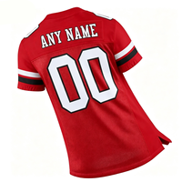 Jersey Olahraga Amerika Kustom dengan Kain Mesh dan Nomor Cetak untuk Jersey Sepak Bola Tim