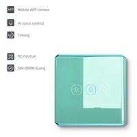 Tuya Zigbee 3.0 Smart Switch Eu Uk interruttore della luce 1/2/3 Gang Single L Line relè magnetico interruttore colore