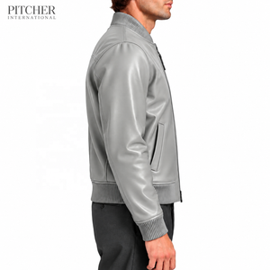 Veste en cuir noire pour homme, style motard, personnalisable, prix d'usine, collection de détail USA - Product Image 3