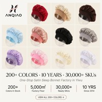 Lot de 8 pièces pour le soin des cheveux en satin de soie : Bigoudi sans chaleur, Bonnet de nuit, Chouchous et Peigne, Emballage en boîte avec sacs OPP, Logo personnalisé, Vente en gros