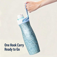 Vaso Aislado al Vacío de Titanio Puro de 500 ml Personalizado, Botella de Agua Deportiva de Titanio de Doble Pared a Prueba de Fugas, Portátil para Viajes al Aire Libre