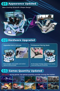 Infinity, nuevo producto, simulador de carreras, tres pantallas, 6 Dof, simulador de coche de seis ejes, 3 pantallas, coche de carreras para Parque de Atracciones - Product Image 6