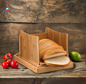 Adjustable Width Bamboo <strong>Bread</strong> <strong>Slicer</strong> <strong>Manual</strong> Cutting Guide for Homemade <strong>Bread</strong> Cakes Baking &amp; Pastry Wood Tool Carton Packed - Product Image 4