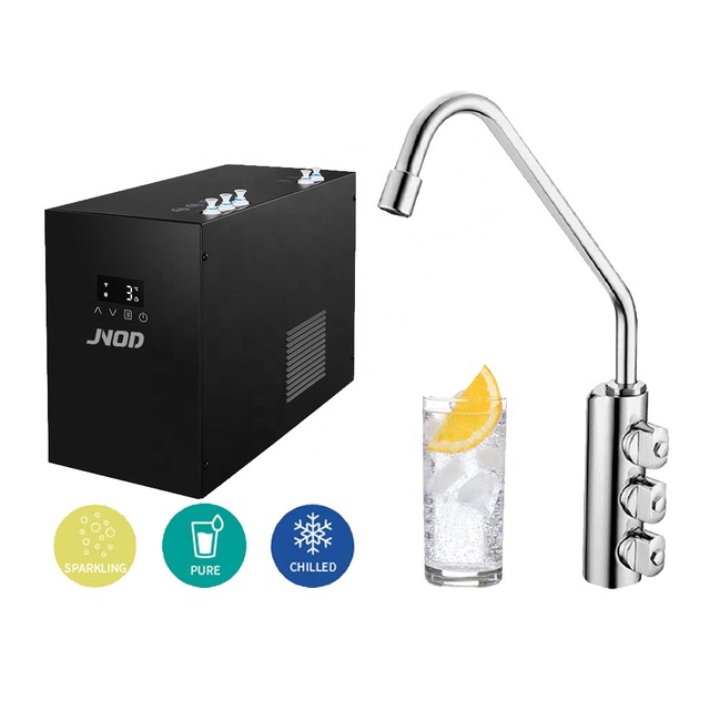 Sparkle Home Soda Maker 304 Stainless Steel Brushed Kitchen Faucet Commercial Bar Tap Soda and Sparkling Water Maker Dispenser