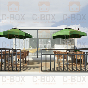 Prefabricated home shipping container coffee tent beach house Fashion Home shipping container - Product Image 1