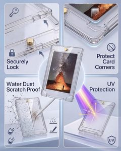 Porta Tarjetas Magnéticas Sellado NOVISON 35PT, Ultra Transparente, Resistente a los Rayos UV, 63x88mm, PS, para Exhibir Tarjetas Deportivas y de Juego - Product Image 4