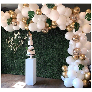 Balloon arched wreath set white rose gold balloon chain suitable for wedding birthday party decoration