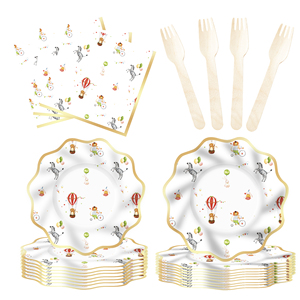 Decoraciones para Fiesta Temática de Carnaval DAMAI, Platos y Servilletas de Circo, Vajilla para Fiesta de Cumpleaños de Circo, Suministros para Fiesta de Circo para 8 Personas - Product Image 3