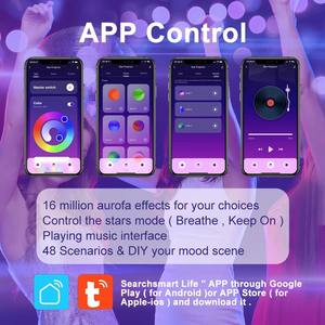 Proyector de Estrellas WiFi Galaxy, Lámpara Nocturna con Control por Aplicación, Proyector de Cielo Estrellado, <span class=keywords><strong>Luz</strong></span> de Ambiente Aurora para Decoración de Dormitorio - Product Image 3