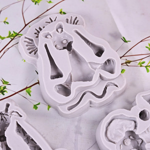 Early Riser Cartoon Animal <span class=keywords><strong>Lion</strong></span> Silicone Moule Fondant Gâteau Moule DIY Chocolat Biscuit Outils De Cuisson - Product Image 4