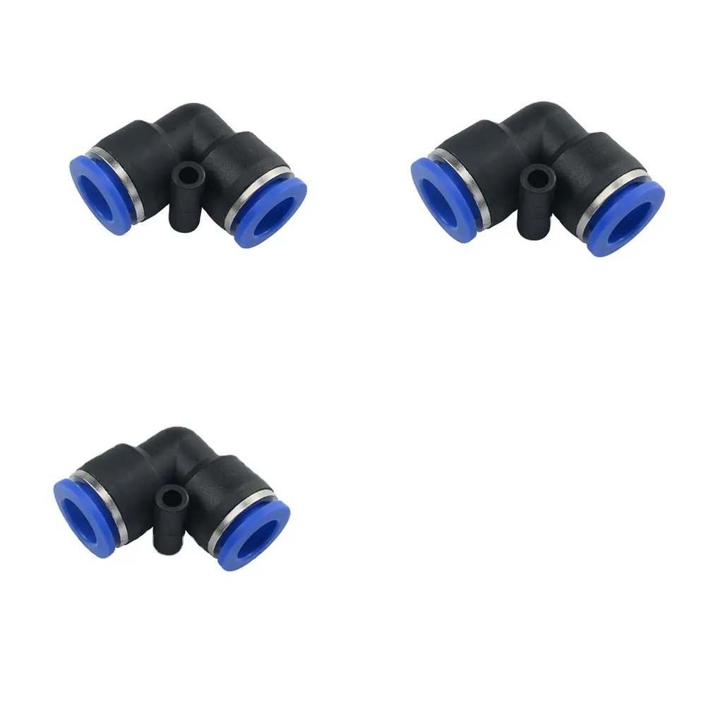 Acessórios pneumáticos tipo L Y T união 3 vias cotovelo PU mangueira de ar push in conector rápido acessórios de mangueira de ar pneumática de plástico