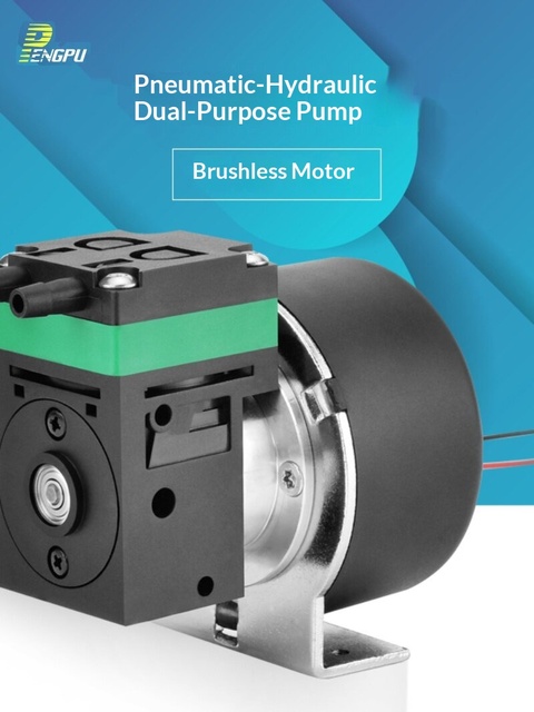 DC Brushless Diaphragm High Pressure Liquid Pump Self-priming 12V/24V Corrosion-resistant Micro Vacuum Gas-liquid Mixing Pump