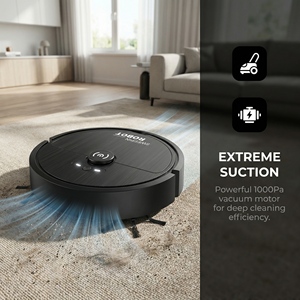 Aspirateur robot intelligent conçu pour un usage domestique avec système 3 en 1 de balayage, aspiration et lavage - Product Image 2