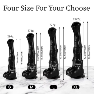 <strong>Horse</strong> <strong>Dildo</strong> 9.8 Inch Soft Realistic <strong>Silicone</strong>/TPE with Powerful Suction Cups Waterproof Adult Anal Sex Toy for Women Men Gay - Product Image 2