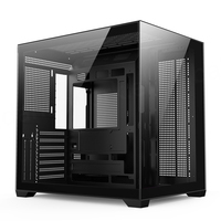 Casing Komputer Gaming BAJEAL ATX Full Tower, Panel Samping Kaca Baja, 10 Kipas ARGB 120mm, Port USB, Daya ATX Standar, 360mm
