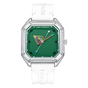 Reloj de Cuarzo para Hombre Mark Fairwhale 5047, Nuevo, Estilo Billar, Esfera Luminosa, Cuadrado, Resistente al Agua - Product Image 1