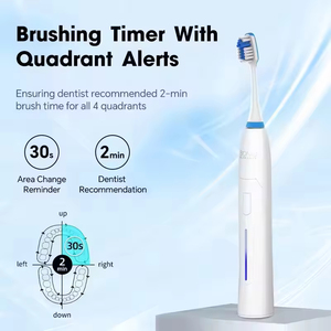 Cepillo de Dientes Sónico Inteligente con Carga Inalámbrica, Personalizado al por Mayor para Adultos, Viene con Estuche de Viaje - Product Image 3