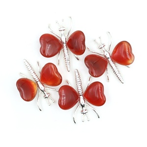 Naturel Rose Or Papillon Cristal Coeur Aile Ornement Décor À La Maison Cadeau En Gros <span class=keywords><strong>Pierre</strong></span> De Guérison Chakra Énergie Spirituelle Artisanat - Product Image 4