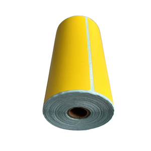 Etiquetas Térmicas Directas Personalizadas en Rollo 100x70mm Amarillas Adhesivas Sensibles al Calor para Códigos de Barras, Papel Térmico Portátil <span class=keywords><strong>Dymo</strong></span> para Logística - Product Image 3