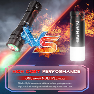 Bán buôn tùy biến Chứng Khoán Có sẵn Mini torch trắng + Red LED Đèn lồng không thấm nước chất lượng cao có thể sạc lại EDC đèn pin - Product Image 5