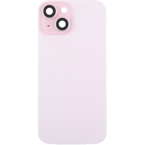 Coque arrière avec support métallique et protection d'objectif pour iPhone 15 Rose - Product Image 1