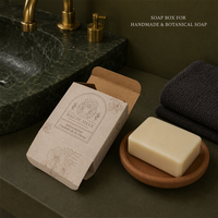 Boîte de savon artisanal compatible Braille, emballage en papier accessible pour savon fait main