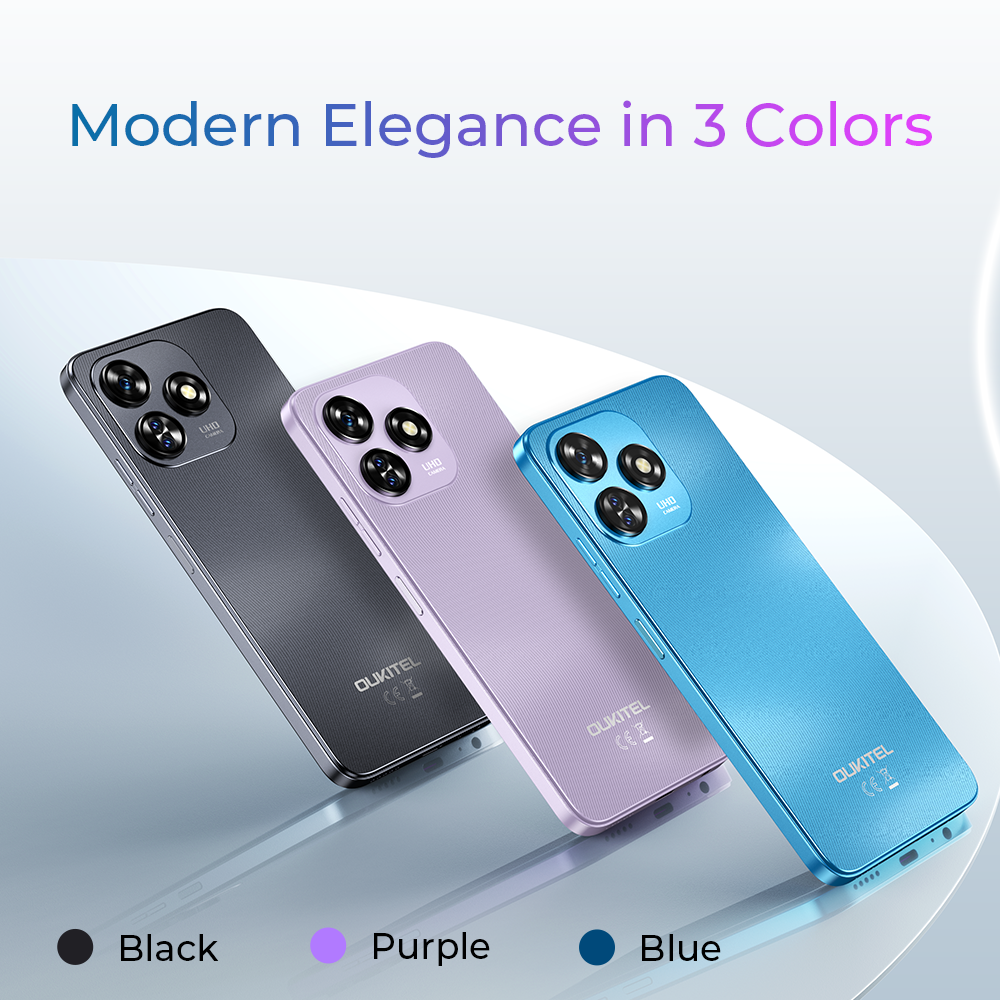 2台OUKITEL C51 18GB/128GB Oukitel C51: 18GB RAM, 128GB ROM, 6.8