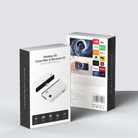 1080P draadloze audio-video zender ontvanger 5GHz Plug and Play 50m schermspiegeling van telefoon, tablet, laptop naar tv