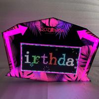 Letrero LED Acrílico Personalizado Ecológico, Tablero de Mensajes Programable, Letrero Digital para Discoteca, Servicio de Botellas VIP, Bar, Fiesta de Cumpleaños