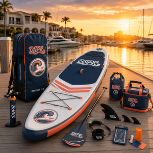 Planche de paddle gonflable tout-en-un OEM économique avec design portable écologique et système à 3 ailerons, accessoires inclus - Product Image 2