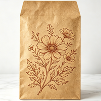 Enveloppe en papier kraft recyclable multi-usages avec impression personnalisée pour dossiers de bureau, souvenirs, emballage cadeau haut de gamme