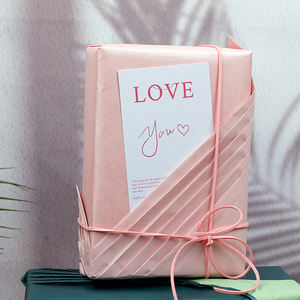 Papel de regalo de boda con impresión de doble cara de fábrica, papel de regalo perlado de 43*300 cm, papel de regalo - Product Image 6