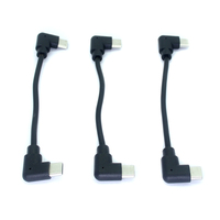Kabel USB Type-C Male ke Type-C Male Sudut Kanan untuk Pengisian Cepat dan Transfer Data, Kabel USB-C Ganda 90 Derajat