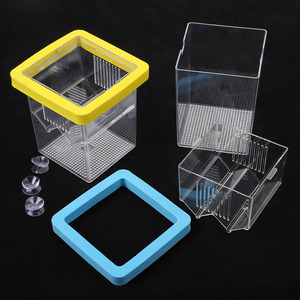 Caja de cría de acuario para pecera para acuario de peces pequeños, pecera para mascotas, Guppy, cría <span class=keywords><strong>Doble</strong></span> - Product Image 4