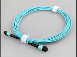 Cable de Fibra Óptica de Alta Calidad Aqua Color OM3 MPO a MPO, Latiguillo de Fibra LSZH, Cable de Conexión Multifibra - Product Image 3