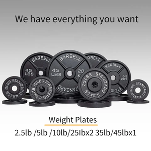 بيع بالجملة في الصين لوحات الوزن التجارية من الحديد الزهر لصالة الألعاب الرياضية رفع الأثقال - Product Image 5