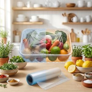 <span class=keywords><strong>Film</strong></span> rétractable POF pour aliments, résistant au four, à faible brume, approuvé FDA et UE, pour emballage alimentaire de détail - Product Image 6