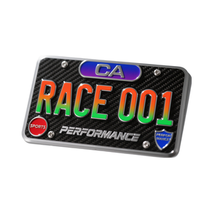 Personalizzabile 3D gradiente Race Design leggero in alluminio finitura lucida 6*12 ''targa decorativa ad alte prestazioni per BMW - Product Image 4