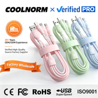 Auto-Datenkabel Schnellladung 3-in-1 Drei-Port-Schnellladekabel/Micro-USB/Type-C-Schnittstelle 6A Datenkabel