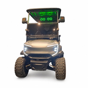 Voiturette de golf électrique Waterfall Park 6 places 72V 7.5KW avec moteur AC et batterie au lithium pour visites panoramiques, kit pare-brise anti-brouillard inclus - Product Image 1