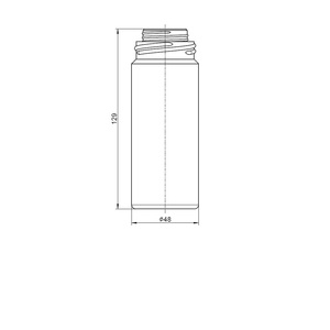 Flacon rond de 160 ml pour poudres fines avec applicateur conique - Product Image 3