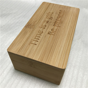 Personalisasikan kotak kemasan bambu kayu berlogo kecil tutup magnetik kayu kenang-kenangan memori harta karun dada kotak kayu hadiah untuk kerajinan - Product Image 4
